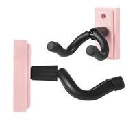 CHICIRIS Appuntamento per Chitarra a Parete, Materiale ABS con Kit di Installazione Completo per Chitarra a Basso Elettrico Acustico, Supporto per Pratico per Salvataggio Spaziale e Decorazione (PINK)