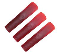 CHICIRIS Artigianato avanzato lungo per un alto sassofono: Suono pieno, Facile da pulire 3 pezzi (rosso)