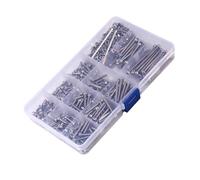 CHICIRIS Assortimento di Viti e Dadi in Acciaio Inossidabile M3, 440 Viti a Testa Esagonale in Acciaio Inossidabile 304 con 2 Chiavi Esagonali, per Riparazione di Macchinari e Mobili e