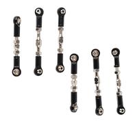 CHICIRIS Asta di Tiro di Sterzo RC Monte a Canna RC Monte Tramia per Auto Lega di Alluminio 1/10 Montaggio dell'Asta per Arrma Senton Big Roccia Big Roccia con Viti Indurite in Metallo (Black)