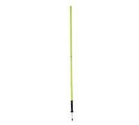 CHICIRIS Aste per Bandiere da Calcio, Confezione da 4 con Base a Molla Antivento, per Allenamenti di Calcio (Verde Fluorescente)
