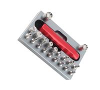 CHICIRIS Attrezzo per Rimuovere il Tubo della Dell'orologio in Acciaio Inossidabile, Facile Montaggio per Strumenti di Riparazione Dell'orologio, con Impugnatura Rossa Antiscivolo e Base per