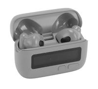 CHICIRIS Auricolari Wireless Bluetooth 5.2 con Elegante Display Orologio retrò per Giochi e Fitness, Design Ergonomico e Confortevole (GREY)