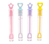 CHICIRIS Bacchetta per di Plastica Bacchetta per di Plastica 48 Pezzi Mini Tubo Soffiatore per 10,5 X 1 Cm con Liquide Giocattolo Colorato per Feste per Bambini Dai 4 Ai 6 Anni Matrimoni e Giochi