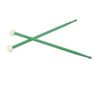 CHICIRIS Bacchette per Batteria, Materiale in Feltro e Nylon, Mazzuolo a Doppia Testa per Grancasse e Timpani, Perfetto per Batteristi Professionisti e Lezioni di Musica (GREEN)
