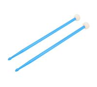 CHICIRIS Bacchette per Batteria, Mazza per Batteria in Feltro e Nylon, Set di Accessori per Strumenti a Doppia Testa per Esercitarsi Sul Rullante Timpani della Grancassa (BLUE)
