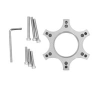 CHICIRIS Base Adattatore per Volante da Gioco da 70 Mm, Blocco di Montaggio del Volante, Blocco Montante del da Corsa per Thrustmaster T300RS (SILVER
