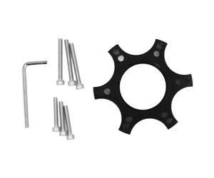 CHICIRIS Base Adattatore per Volante da Gioco da 70 Mm, Blocco di Montaggio del Volante, Blocco Montante del da Corsa per T300RS (BLACK