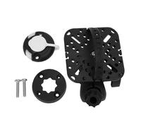 CHICIRIS Base di Montaggio per Ecoscandaglio da Kayak, Staffa Girevole a 360 Gradi in Nylon e Acciaio Inossidabile, Leggera, con Tecnologia a Snodo Sferico, per Pescatori in Kayak. (forma quadrata)