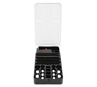 CHICIRIS Battery Case with Tester, 104 Compartment Storage, for | Materiale ABS durevole, design trasparente, robusta organizzazione della batteria