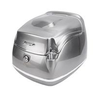 CHICIRIS Bauletto Posteriore Bauletto 38L Vintage ABS Universale Adatto per Scooter e Biciclette Elettriche con Chiave di Blocco (Luna d'argento)