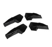 CHICIRIS Beccuccio per grondaia con cerniera, 4 pezzi in ABS nero con design esteso per una facile installazione, universale, adatto per la maggior parte dei modelli di camper