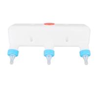 CHICIRIS Biberon per Agnelli, con 3 Tettarelle, Ideale per Piccoli Animali Come Agnelli, Maialini e Capre, con Angolazione Regolabile per Un Allattamento Confortevole, Realizzato in