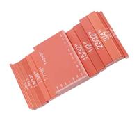 CHICIRIS Blocca con un Set di Alluminio in Scala Precisa per Carpenteria, 15 Pezzi di Brillante Blocco per Stabilire la Pala/ala, Adattato Ai Progetti (ORANGE)