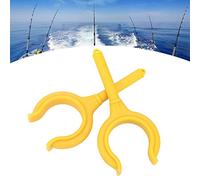 CHICIRIS Blocco Remo per Barca Porta Canna da Pesca in Plastica Confezione da 2 Blocco Remo Marino Giallo per Kayak Canoa Gommone Design Leggero Facile da Trasportare Supporto a Doppio Scopo (YELLOW)