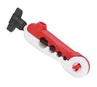 CHICIRIS Bobinatore per Lenza, Avvolgitore per Mulinello Regolabile con Caricamento Regolare per Canne da Pesca, Strumento Portatile e Leggero per i Pescatori (Bianco Rosso)