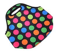 CHICIRIS Borsa per il Pranzo Isolata, Scatola per il Pranzo in Neoprene Impermeabile con Facile Chiusura a Zip, per Picnic in Campeggio e per Mantenere il Cibo Caldo (Grande giro colorato)