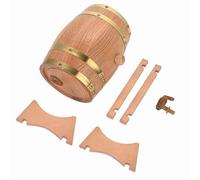 CHICIRIS Botte di Vino in Rovere, Botte di Invecchiamento di Whisky in Legno Fatta a Mano con Rubinetto in Plastica per Conservare Vino, Brandy, Tequila, 1,5 L 3 L 5 L 10 L Opzionale (3L)