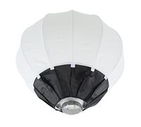 CHICIRIS Box di Illuminazione Saper Softbox in Stile Lanterna Rotonda per L'assemblaggio di, Torcia Pieghevole Morbida per Vlog, Fotografia di Ritratto, Lega di Alluminio (65 cm)