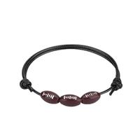 CHICIRIS Bracciale Sportivo con Pallone, Cinturino da Baseball da Calcio Regolabile con Cordoncino in Cera di Alta qualità per Ragazzi e Ragazze, Accessorio per lo Spirito di Squadra (#2)