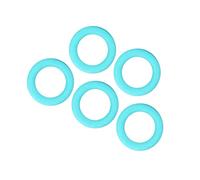 CHICIRIS Braccialetto per malattia dei bambini, 5 pezzi per bambini, morbido silicone, massaggiagengive giocattolo per bambola, elastico sicuro, in gomma da masticare in rilievo, per la casa, i viaggi