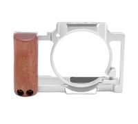 CHICIRIS CAGE CAMERA PER RIGAT Video ALLUMINUM LANGABLE ZV1 con Diverse Opzioni di Assemblaggio PER Microfono, Design a cavità Leggera PER la Produzione Video (SILVER)