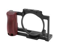 CHICIRIS CAGE CAMERA PER RIGAT Video ALLUMINUM LANGABLE ZV1 con Diverse Opzioni di Assemblaggio PER Microfono, Design a cavità Leggera PER la Produzione Video (BLACK)