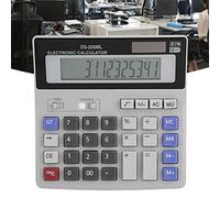 CHICIRIS Calcolatrice Ad Energia Solare con Schermo LCD, Design Ergonomico per Calcoli Fiscali Rapidi, Display a 12 Cifre per Uso in Ufficio