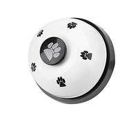 CHICIRIS Campanello per Cani, Campanello da Addestramento in Ferro per Cani e Gatti, Giocattolo Interattivo con Suono Divertente per Addestramento all'obbedienza e Tempo di Gioco (WHITE)