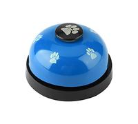 CHICIRIS Campanello per Cani, Campanello da Addestramento in Ferro per Cani e Gatti, Giocattolo Interattivo con Suono Divertente per Addestramento all'obbedienza e Tempo di Gioco (BLUE)