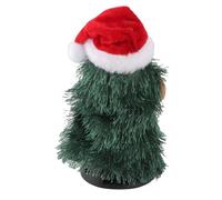 CHICIRIS Canto Danza Albero di Natale Simpatico Peluche per Bambini Divertimento Natalizio Albero di Natale Rotante Elettrico 1 unità (Misura media 14,5x17x12 cm/5,71x6,69x4,72 pollici)