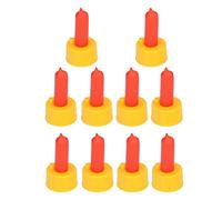 CHICIRIS Capezzolo portatile per latte di agnello per accessori di capra, 10 pezzi, capezzoli per allattamento a pecora rossa per piccoli animali orfani