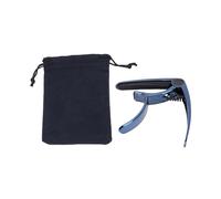 CHICIRIS Capo Metallico, Lega di Zinco, Operazione con una Mano, Tampone di Silicone Anti -slip, Supporto per Pick, Accessori per Chitarra, con Cuscinetto in Silicone, per Strumenti a (BLUE)