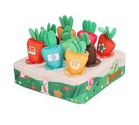 CHICIRIS Carota Raccolta Giocattolo Numero Colore Corrispondenza Motore | Gioco di Smistamento Dell'orto in Morbido Peluche con Ravanelli Riempiti di Cotone, Cognizione per L'educazione Precoce per