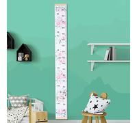 CHICIRIS Carta di Crescita dei Bambini Altezza Altezza Adesivo Wall Sticker Dual Scale Design Facile Leggere Lunghezza del bambino con Adorabili Modelli di Cartoni Animati per la