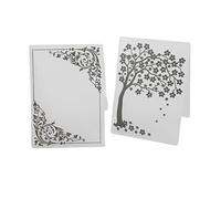 CHICIRIS Cartelle per Goffratura 2 Pezzi in Plastica per Texture Carta | Modelli per realizzare biglietti, plastica resistente, album di ritagli e inviti, compatibili con le macchine più diffuse