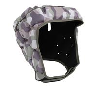 CHICIRIS Casco di Rugby EVA Premium, Comodo Protezione della Testa Leggera con Fascia Regolabile, Mesh Traspirante per Calcio, Baseball, Portiere, Calcio (Mimetico)