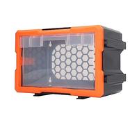 CHICIRIS Cassetto Portaoggetti per Componenti Elettronici Organizzatore Traslucido di Strumenti Fai-da-te per Forniture per Aule o Ufficio, Materiale PVC