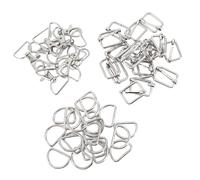CHICIRIS Catene in Lega Zink -Kit Robus Set di Aragosta Girevole Gancio D Fibbia Anello per Portafoglio, 50 Pacchetto per Progetti Fatti a Mano Fai -da te