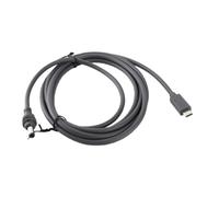 CHICIRIS Cavo di Alimentazione CC Satellitare Rettangolare, da USB C a CC | Adattatore da USB C a CC, Cavo in Rame e Gomma 18 AWG, 2 M/6,5 Piedi, per Mini Parabola Satellitare Rettangolare e
