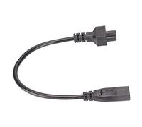 CHICIRIS Cavo di Alimentazione IEC da C8 a C5, Materiale PVC, Adattatore Laptop Corto da 30 Cm per Stampante e Monitor