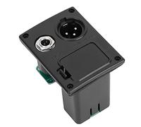 CHICIRIS Cavo di Chitarra in Rame Dal Vivo con una Scatola della Batteria di Equalizzazione per Chitarra da 9 V, 6,35 Mm di Diametro