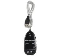 CHICIRIS Cavo di Collegamento Interfaccia Chitarra-USB Adattatore Audio in Plastica con Uscita per Cuffie Stereo e Alimentazione USB per la Registrazione, il Monitoraggio e l'esercitazione su PC o
