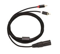 CHICIRIS Cavo Splitter da Maschio XLR per Lossless a 2 Cavi HIFI Cord Splitter per Altoparlante Attivo del Mixer, XLR Sbilanciato per Adattatore per Studi, 1 PC (2m)