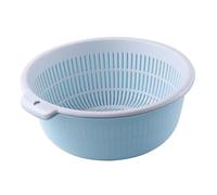 CHICIRIS Cestello per la Biancheria da Scolapiatti Multifunzionale Addensato per Frutta, Verdura, Riso - Grande capacità, Design a Doppio Strato, Plastica Resistente, 1 unità (S)