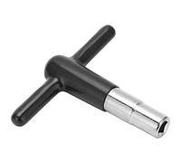 CHICIRIS Chiave per Batteria a Forma di T, Chiave per Accordatura con Impugnatura in Silicone, Accessori per Strumenti Musicali per la Manutenzione della Batteria (BLACK)