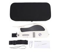 CHICIRIS Chitarra da Viaggio, Chitarra Elettrica Portatile Senza Corde Pieghevole con Connessione APP Sintonizzatore Integrato e Guida Agli Accordi LED, per Esercitazioni di Viaggio per