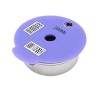 CHICIRIS Cialda di caffè Riutilizzabile, Capsula Ricaricabile in Acciaio Inox con Cucchiaino e Spazzolino, per Macchine da caffè Happy Vivy Suny Myway Series. (200ML)