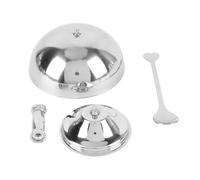 CHICIRIS Ciotola per Gelato Isolata in Acciaio Inossidabile 304, Ciotola per Dessert con Base retrò per Esperienze Culinarie Eleganti (Misura media 10 cm)