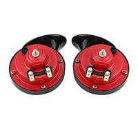 CHICIRIS Clacson Pneumatico Doppio Tono 12V 135db Universale per Auto | Copertura Impermeabile e Antipolvere, Morsetto in Rame per Conducibilità, Suono Bitonale a 401 Hz, Adattamento Universale a